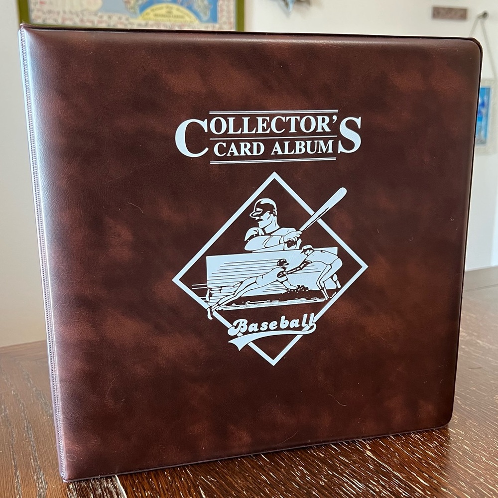 Vintage, Collector’s Card Album empty Baseball brown binder